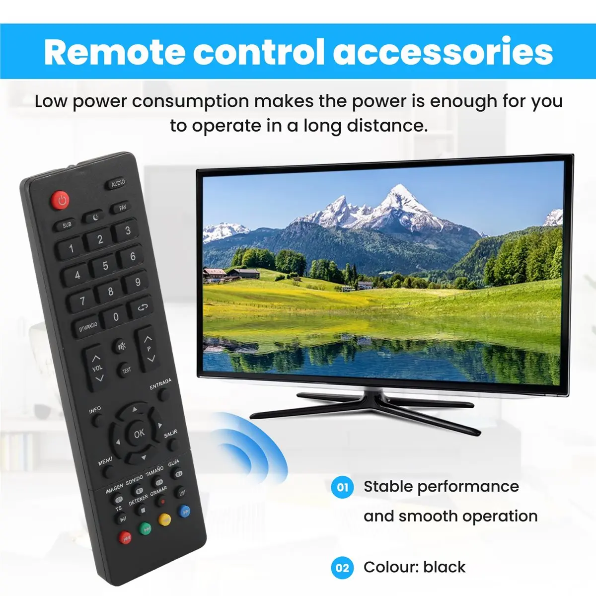 Dynamic Remote Control Replace for TD Systems K24DLM8HS K32DLM7H K40DLM7F K49DLM8U Smart FHD LED UHD HDTV TV