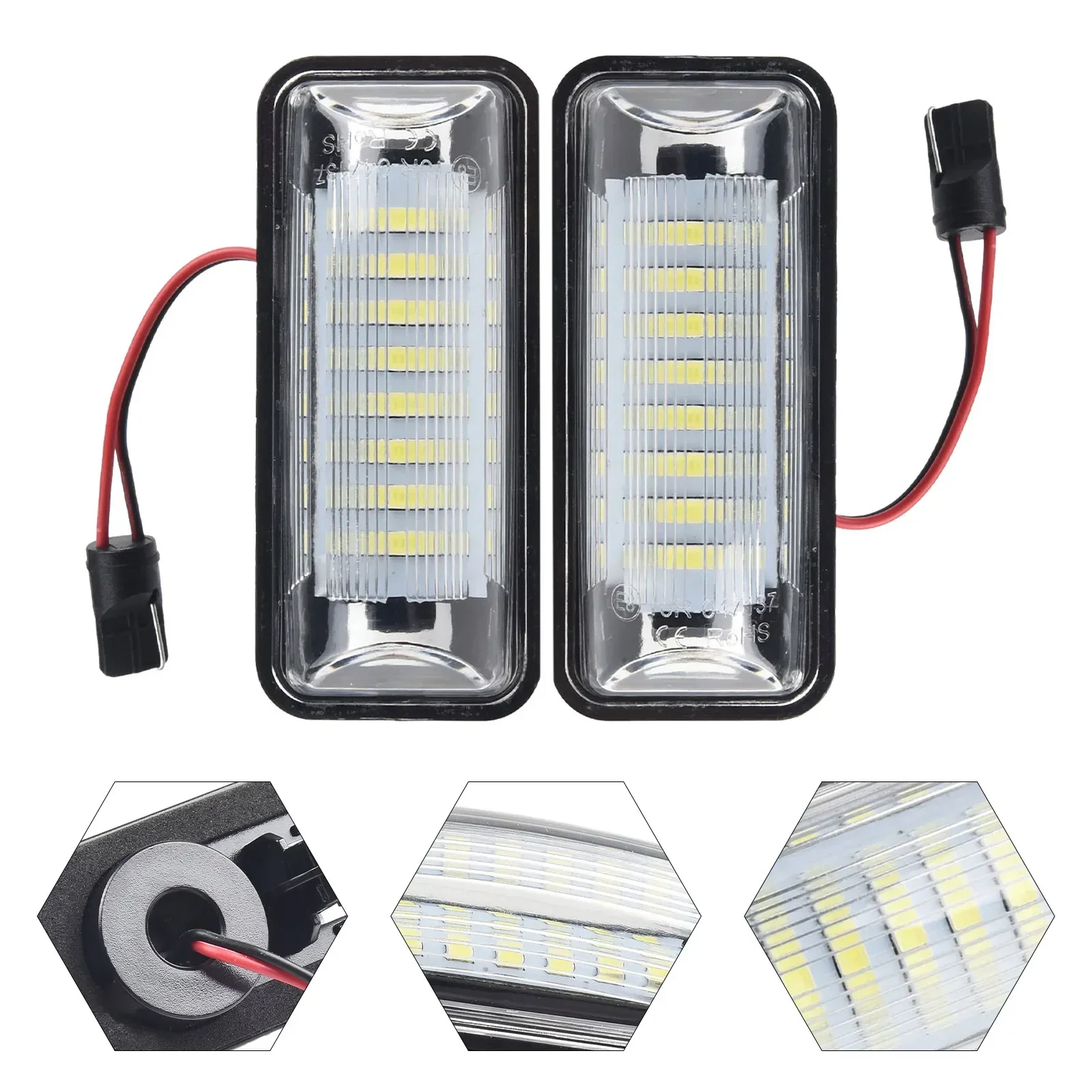 Plug and Play White LED License Plate Light Lamp for FT86 GT86 Low Consumption High Lumen Output Easy Installation