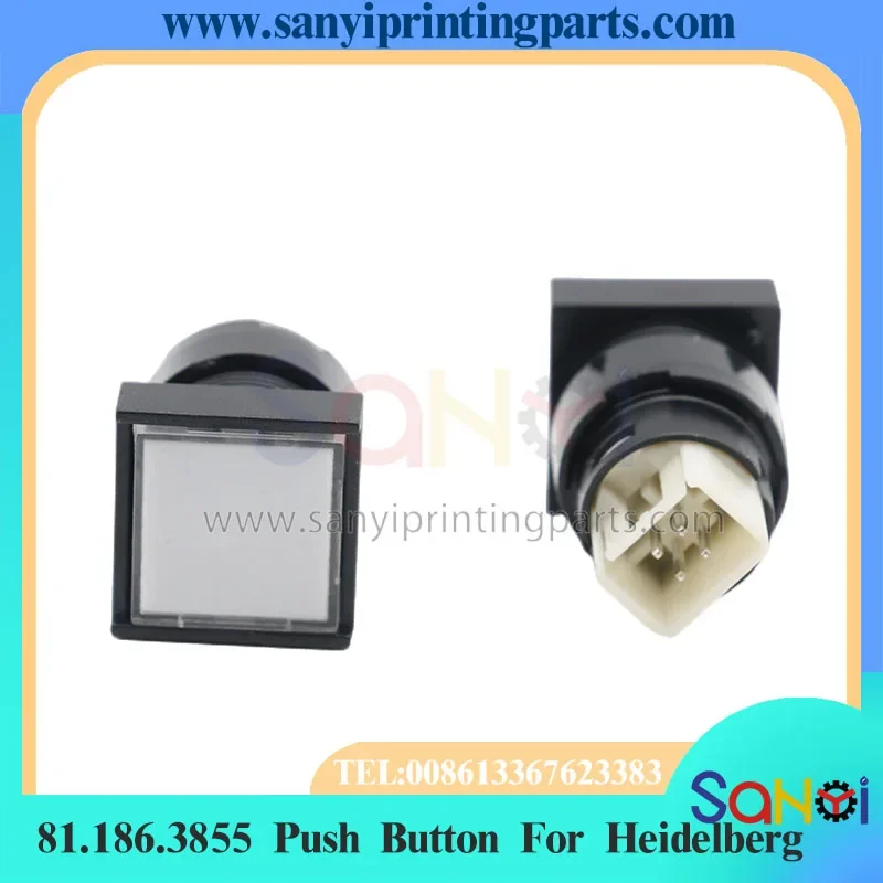 1 PCS Heidelberg พิมพ์ Push ปุ่ม 81.186.3855 1tra 1.15114.106/1002 สําหรับชิ้นส่วนเครื่องจักร