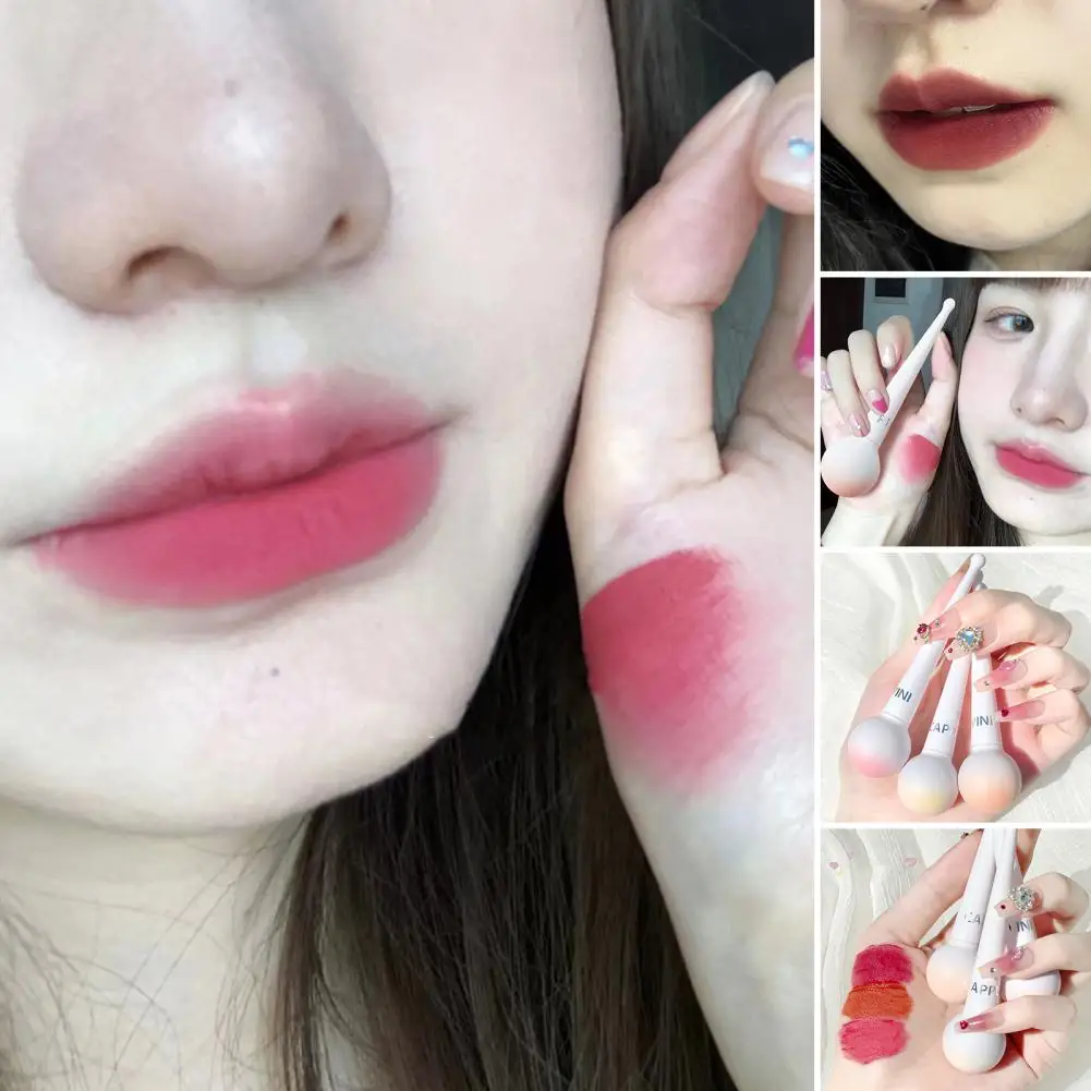 Bálsamo labial suave de diferentes colores, maquillaje labial suave