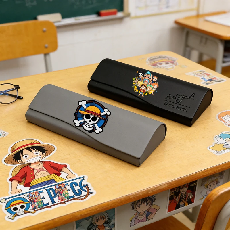 

Ones Piece Cute Anime Glasses Case Portable SunEye Box Man Boys Anti-pressure Eyeglasses Spectacle Casees Accessory BirthdayGift