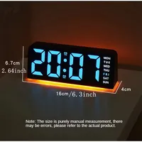 Digital Screen Alarm Clock Temp Date Week Display Remote Control Usb Powered Table Clock Wall-mounted Dual Alarms Led Clocks