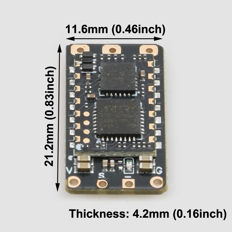 1PCS Miniatur Bürstenlosen ESC 1-2S 20A AM32 Firmware Unterstützung DSHOT/PWM Kompakte Elektronische Geschwindigkeit Controller für FPV Whoop Drone