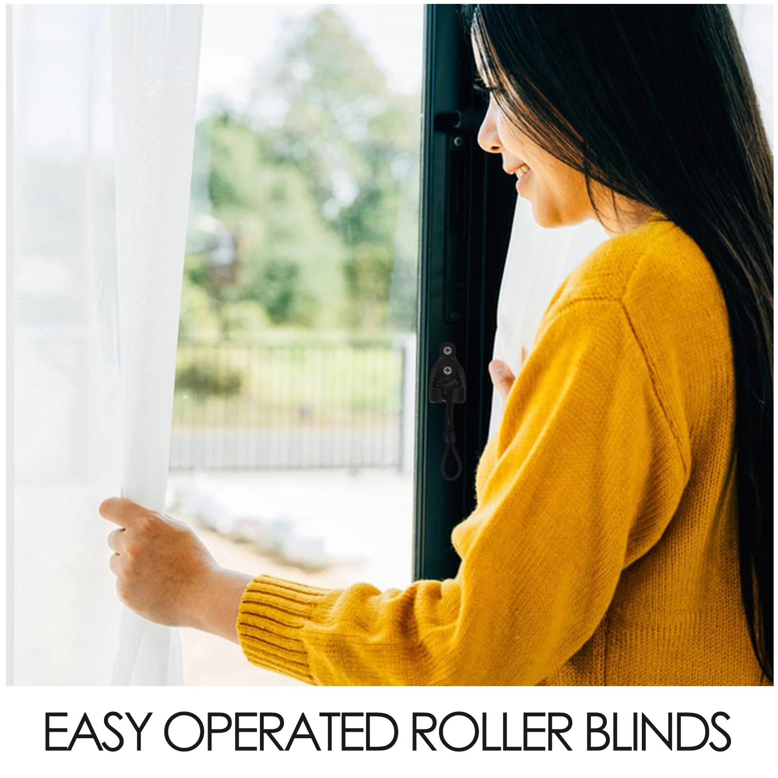 2 مجموعات بنجي التعادل ل أعمى يندبروف الأسطوانة أعمى مشبك ثابت البلاستيك الستار مشبك استبدال بين قوسين للخارجية داخلي #6