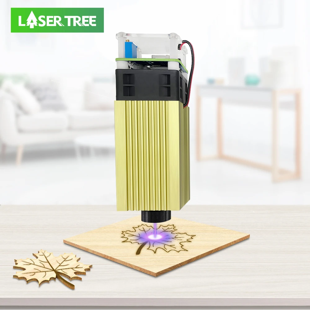 LASER TREE 4W 5W Laser Head 450nm Blue Laser TTL Module for CNC Laser Cutting Engraving Machine Wood Working Tools Accessories