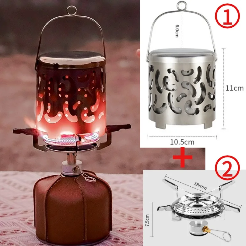 Portable Outdoor Gas Oven Burner, Mini Heater Cap, Stainless Steel Stove, Gas Oven Burner