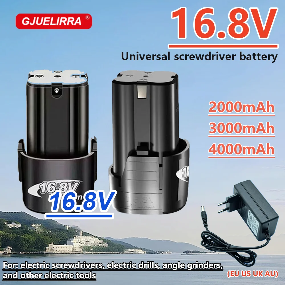 16.8V Battery 2/3/4Ah Universal Lithium Battery for Electric Screwdrivers, Drills, Mini Angle Grinders, and Other Power Tools