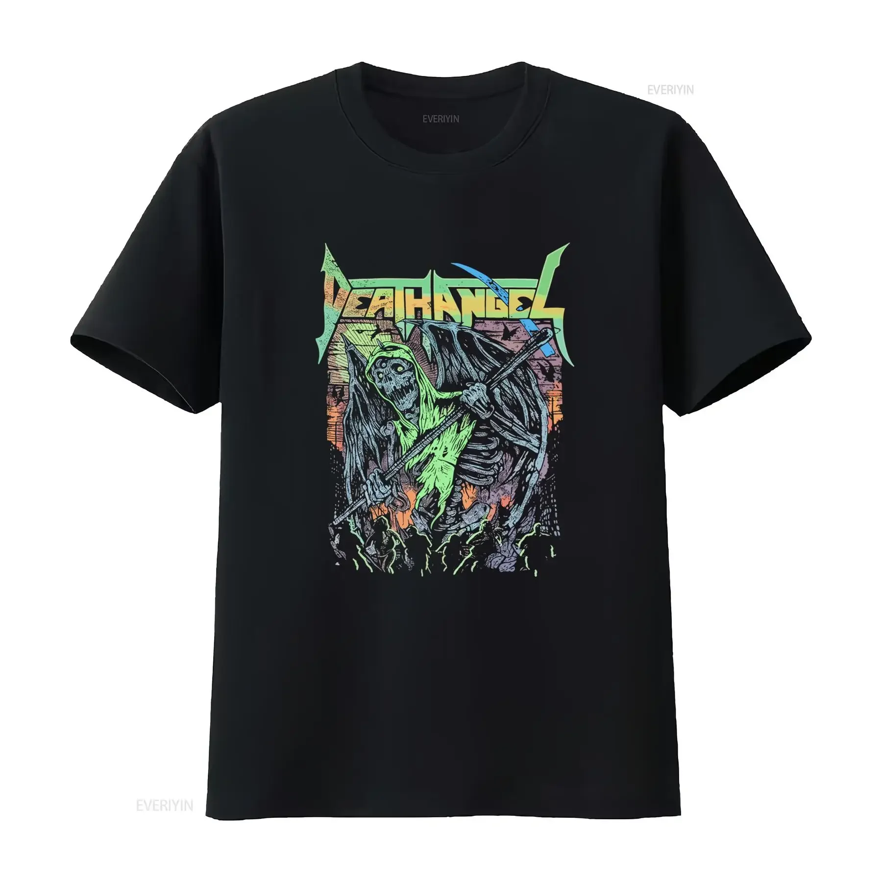 Rare Death Angel Skeleton Reaper T Shirt for Music Fans Sizes S 234XL NG2537 vintage Washed graphic Comfortable