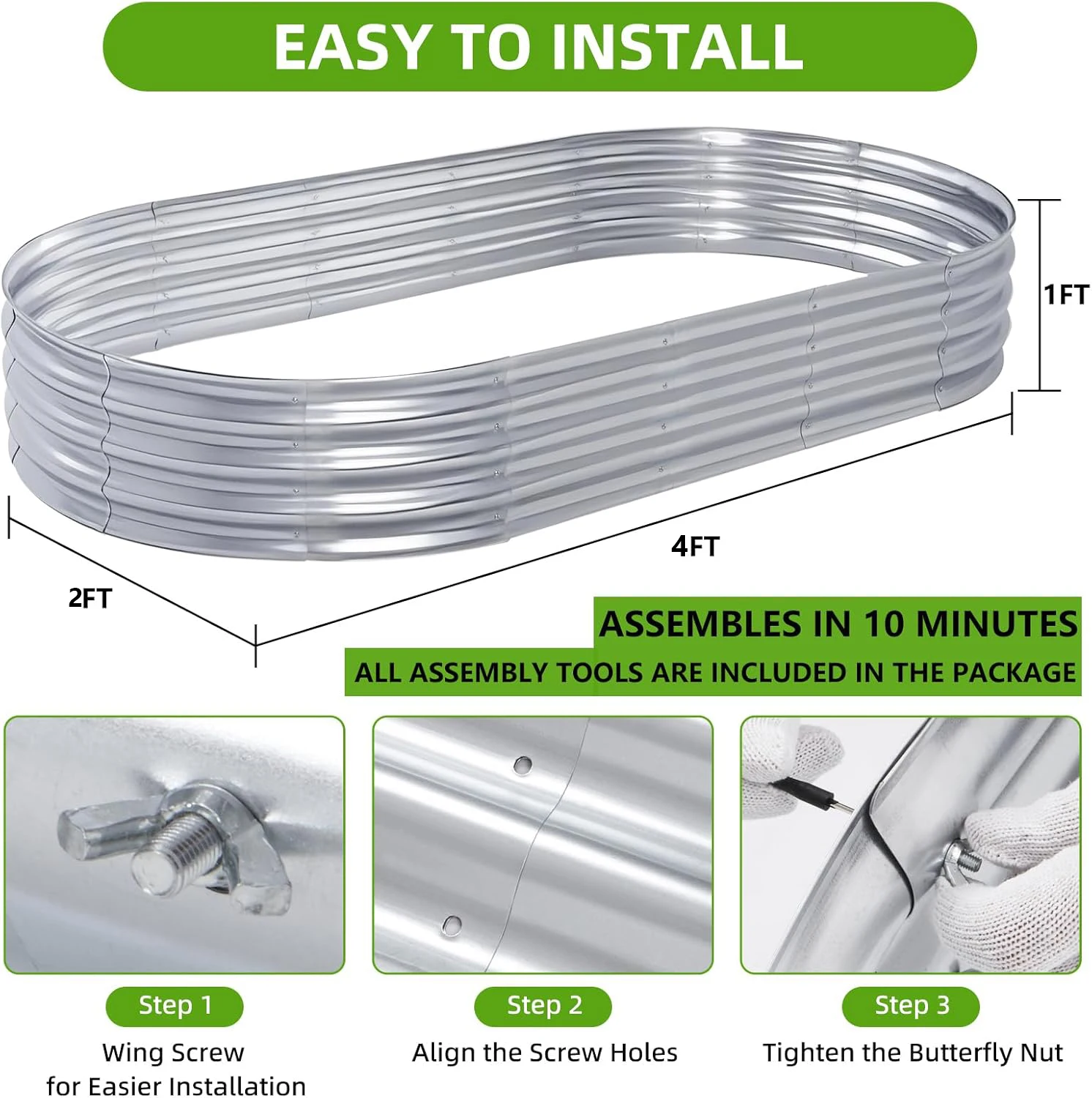2 Canteiros Elevados Galvaniza - Smart Garden Storage avaliação e preço