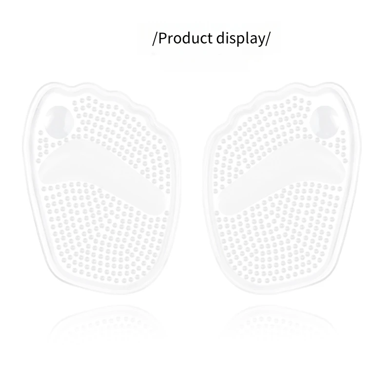 Silicone Half Insoles Particle Non-slip Forefoot Cushion Women Shoes Pads Foot Care Products Sandals Heels GEL Soft Feet Pads