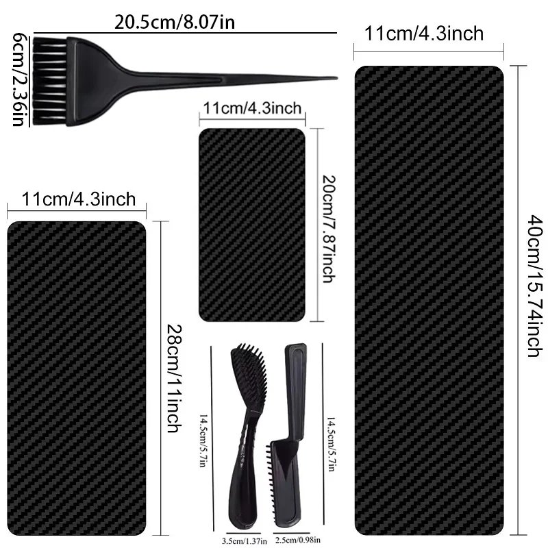 4pcs/set Professional Hair Coloring Board with Color Mixed Bowl Hair Stirring Brush Bleaching Hair Styling Tools Salon