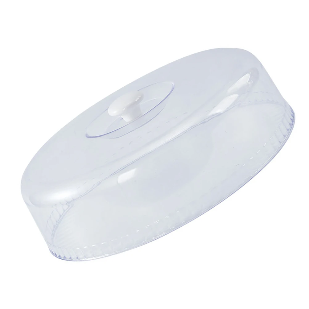 

1pc Anti Splash Oil Preservation Cover Transparent Food Cake Cover Fresh Keeping Plate Kitchen Gadget Dust Insect Proof Preserve