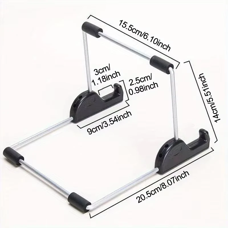 Multi Functional Foldable Tablet Stand - Suitable for Various Devices, Lightweight Laptop Support
