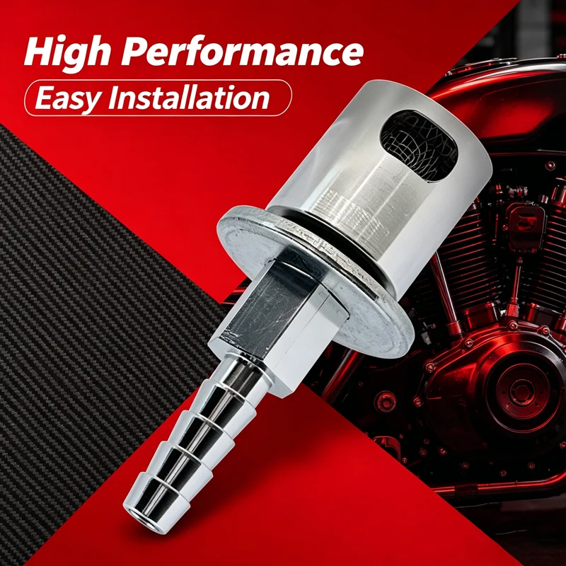 Aluminum Detachable 5/16 Exhaust Valve, for Remote Installation of Exhaust Valves on Fuel Tankscfor for Auto SUV Detachable Part