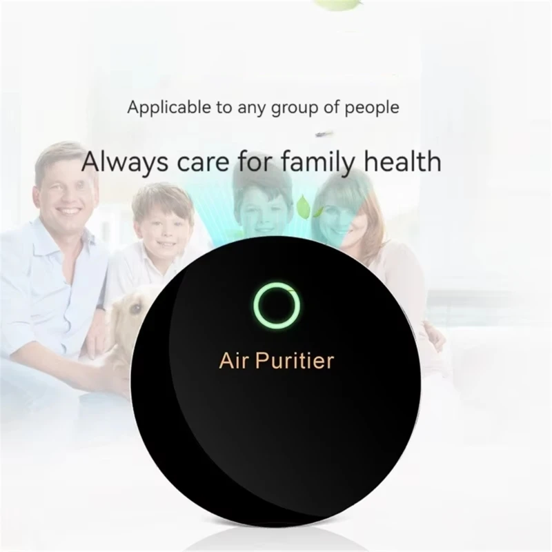 Портативные очистители воздуха, перезаряжаемый через USB небольшой воздухоочиститель, освежитель воздуха для спальни, подходит