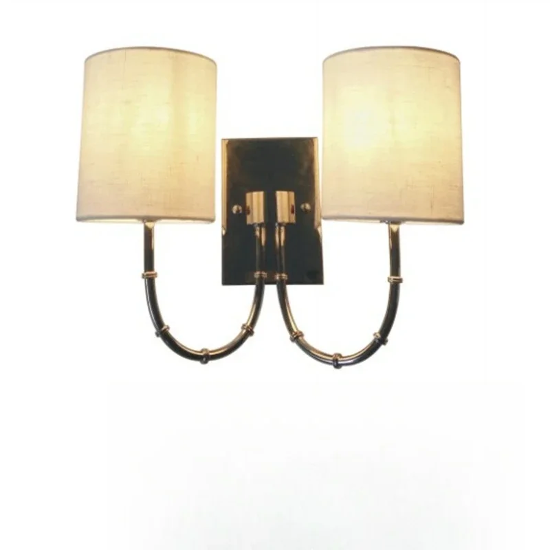 

American light luxury bamboo tube 2 lamp wall lamp