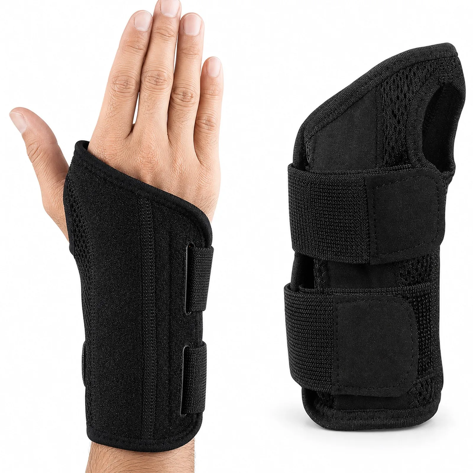 1Pcs Wrist Brace Breathable Air Mesh Wrist Support Adjustable Splint Stabilizer for Carpal Tunnel Fitness Wrist Pain Relief