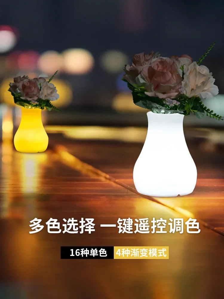 

Vase lamp flower arrangement dining room table lamp creative charging living room bedside bedroom ornament colorful