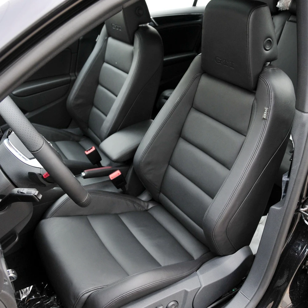 

For Volkswagen VW Golf 6 GTI 2009 2010 2011 2012 Faux Leather Custom Car Seat Covers Full Set Interior Protector Accessories