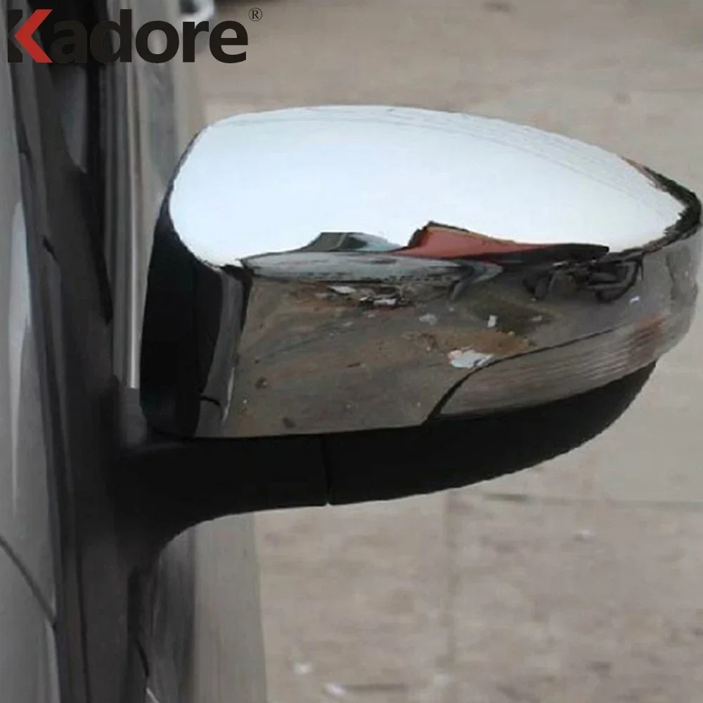 Rearview Mirror Cover Trim For Ford Kuga Escape 2020 2021 2022 2023 2024 Chrome Car Side Wing Mirrors Cap Overlay Accessories