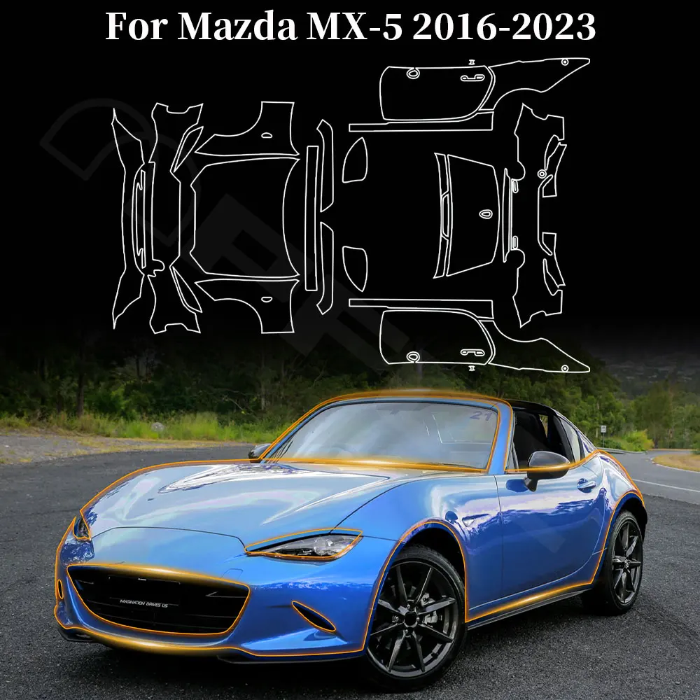 

Protection Film For Mazda MX 5 2016-2023 Car Headlight Film Accessories PPF Kit Clear Rearview Mirror Anti Scratch Transparent