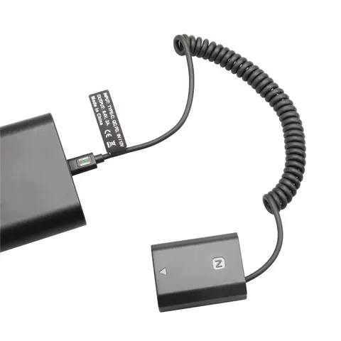 NP-FZ100 NP FZ100 Dummy Batteri Typ-C Fjäderkabel för Sony A9 A9R A9S A7R3 A7M3 A7S3 A7III A7R4 A7M4 A6600 A7C FX3 Rare 12 best sales Sony A9 - №3