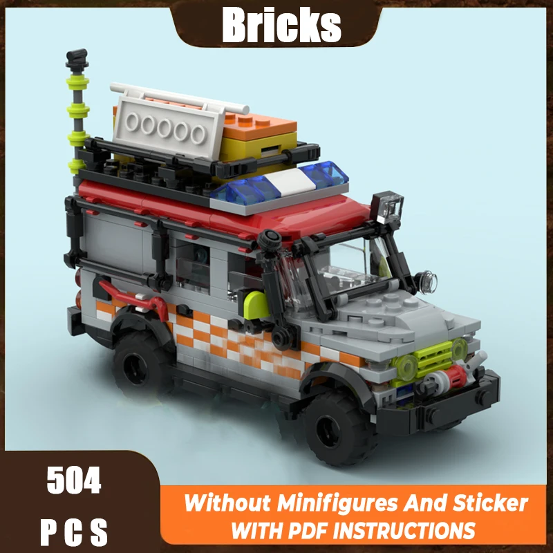 

New MOC Building Block Model Mountain Rescue Medical Vehicle Technology Modular Children's Toy Gift DIY Assembly Set