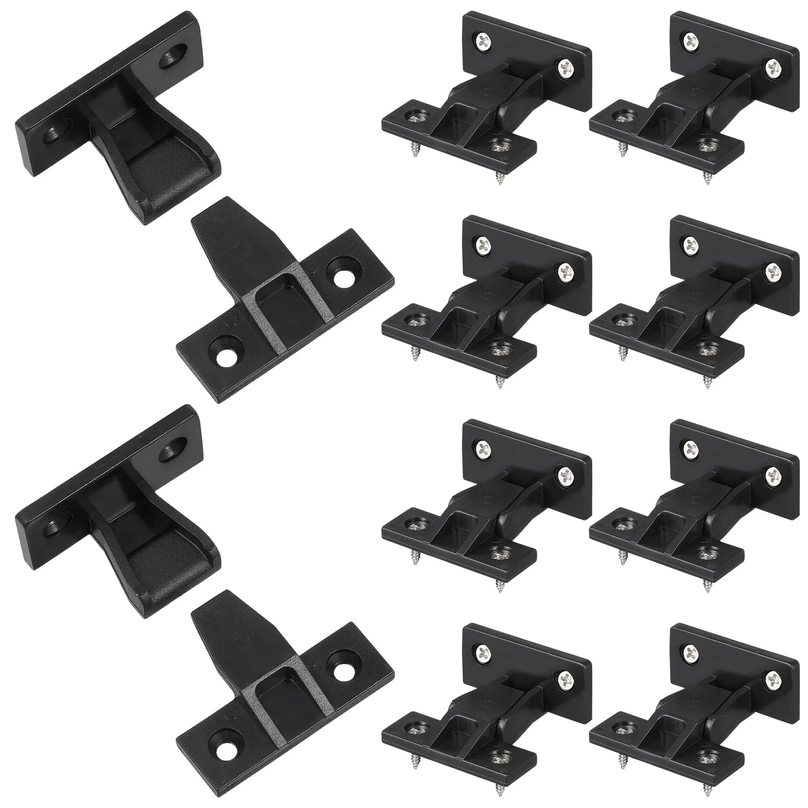 

10Pcs Push-on Fittings Quick Furniture Panel Easy Install Cabinet Corner Buckle Panel Clamps Furniture Connector