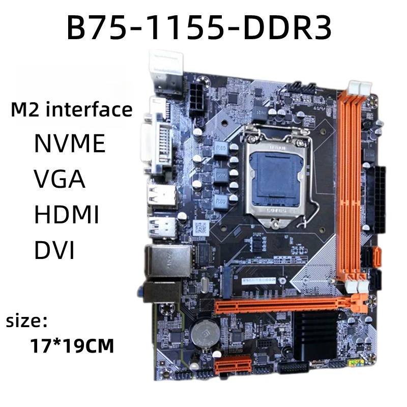 

B75 desktop computer main board 1155 interface M2 hard disk I3I5I7CPUDDR3 memory DNF game