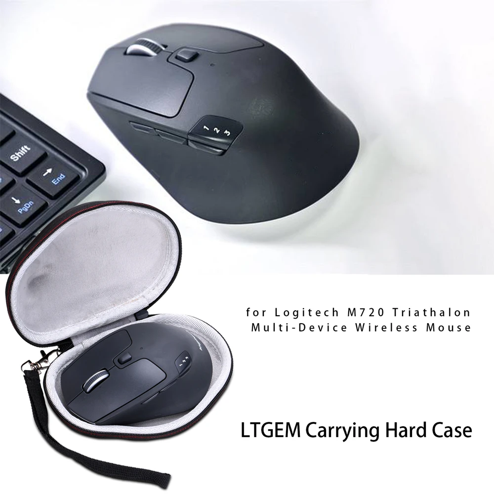 

EVA Hard Case for Logitech M720 Triathalon Multi-Device Wireless Mouse - Travel Protective Carrying Bag