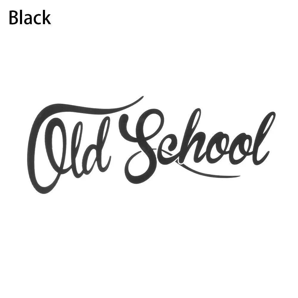 Styling  White/Black 19x7CM  Classic Car Sticker OLD SCHOOL Decal