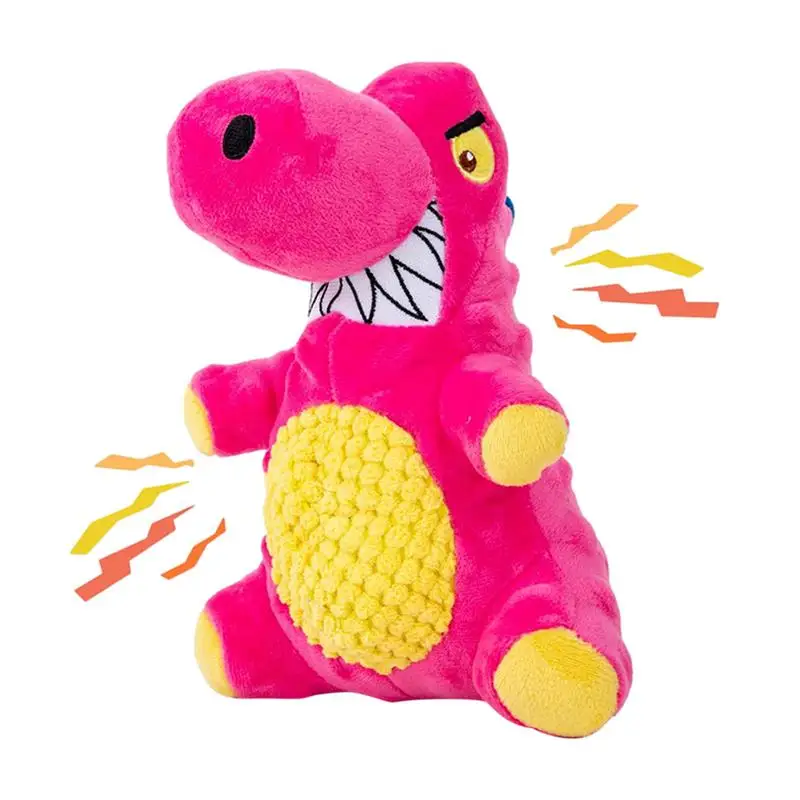 Dog Chew Toy Funny Dinosaur Dog Toy Stuffed Dog Toys Wear-Resistant Dog Squeaky Toys Dog Plush Toy For Home Pet Shops