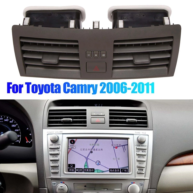 Car Dashboard Air Conditioning Vent Panel Grille Cover For Toyota Camry 2006-2011 A/C Air Outlet Frame