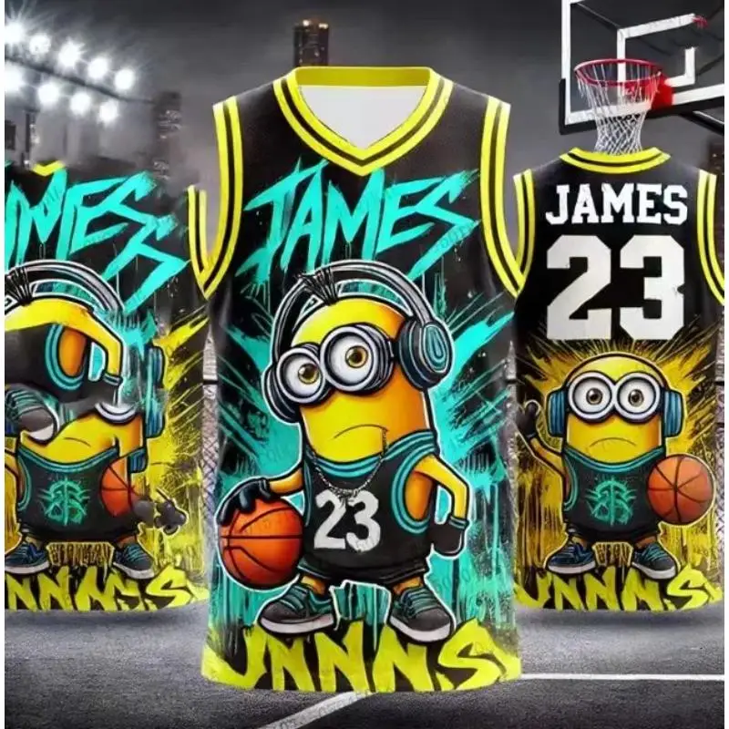 2025 جديد التوابع جيمس 23 طبعة خاصة كرة السلة سترة تدريب جيرسي الرجال النساء المعتاد أكمام الرياضة عادية التي شيرت #4