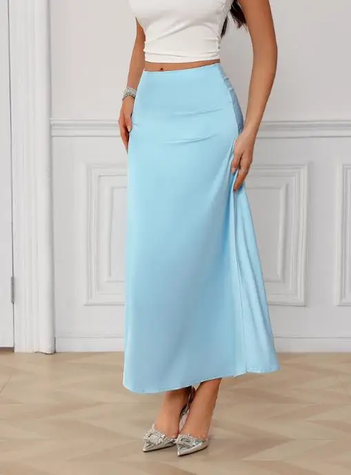 

Elegant Vacation Style Solid Color Hip Hugging Skirt Half Skirt Women's Clothing 2025 Spring/summer