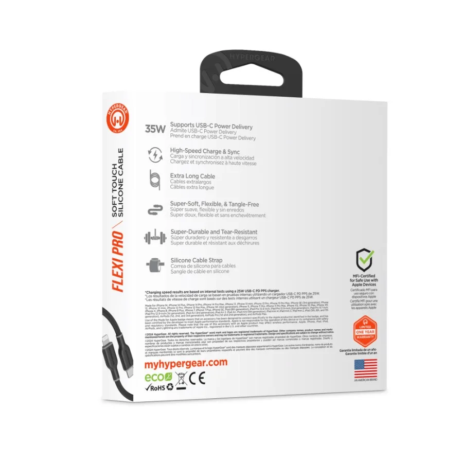 HyperGear i PRO USBC auf Lightning-Kabel 10 Fuß