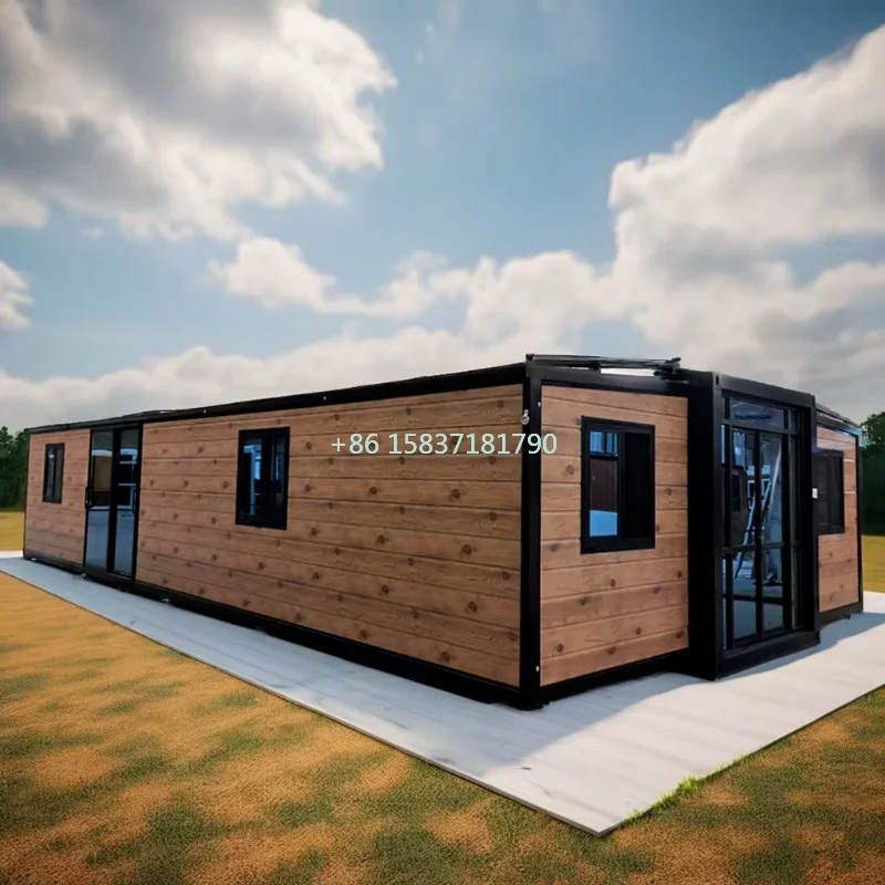 Factory Direct Tiny Home Supply Modular Australia Tiny Folding House Container Prefab Steel 2 Bedroom Expandable Container House