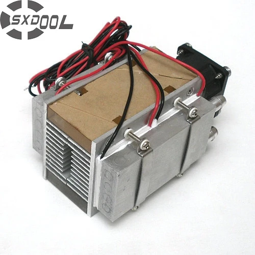 SXDOOL Cooling!DIY TEC Peltier semiconductor refrigerator water-cooling air condition Movement for refrigeration and fan