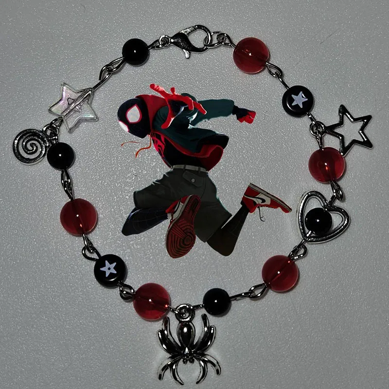 Miles and Gwen matching bracelets handmade y2k beaded gift