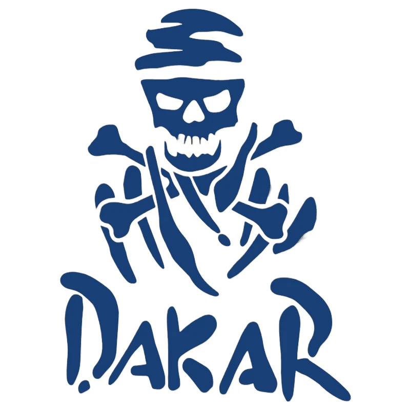 1pc Dakar Rally Skull Vinyl Sticker, Cool Decal for Car Truck Motorcycle Laptop Decor, Holiday Gift view 5