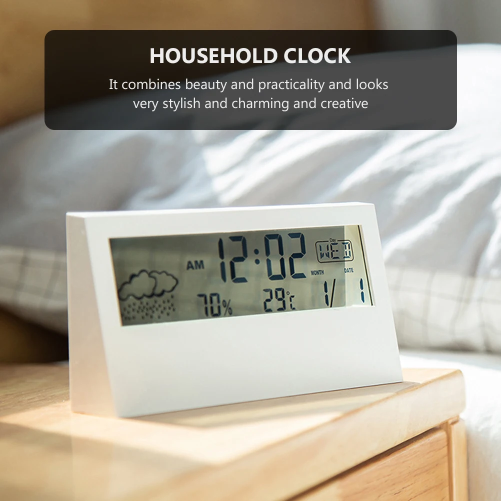 

Electronic Alarm Clock for Bedroom Small Digital Clock Large Display Mute Function Portable Desktop Household Timer