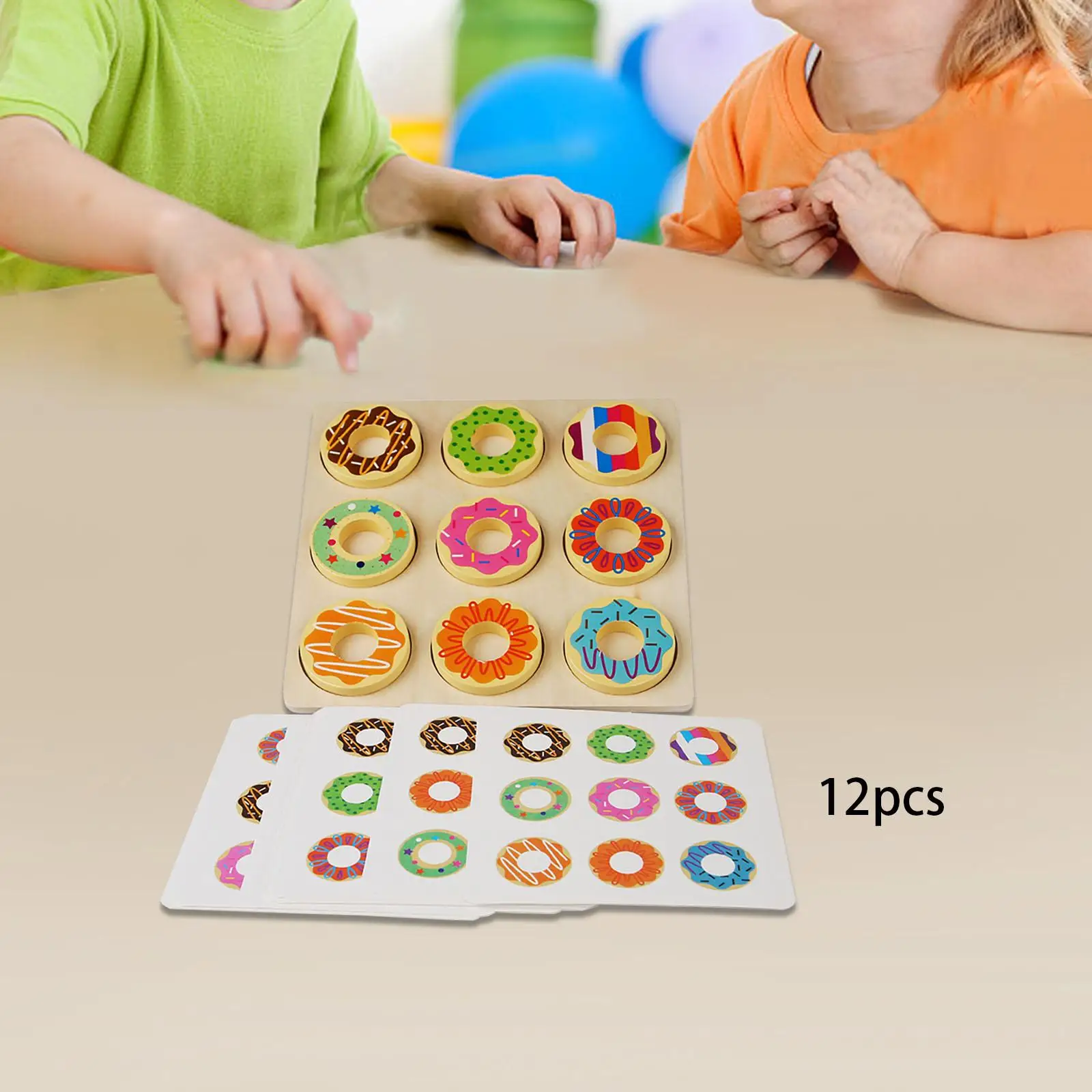 Montessori Toy Wooden Matching Toy Sorting Game Educational Toy for Club