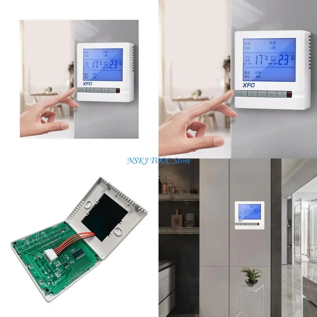 L8RC Central Air Conditioning Temperature Controller Digital Thermostat Control Panel