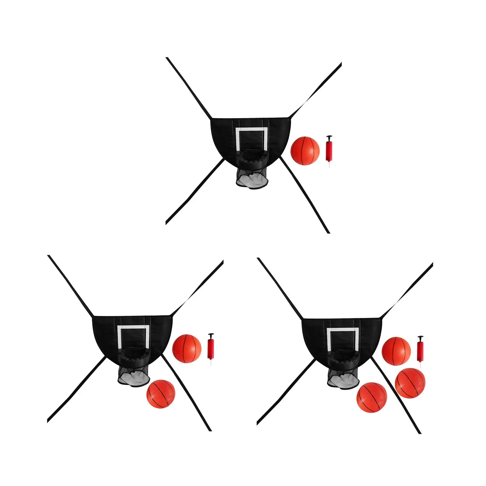 ミニトランポリンバスケットボールフープ、トランポリンアタッチメントアクセサリー、防水ダンクスポーツおもちゃ軽量バックボード、