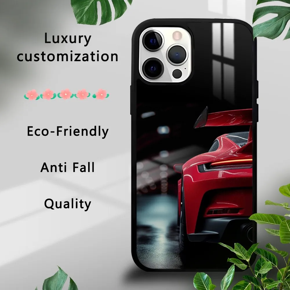 luxury Sports Super Car 911 Phone Case For iPhone 16 15 14 13 12 11 Pro Xs Max Mini Plus Celulares Hard Funda