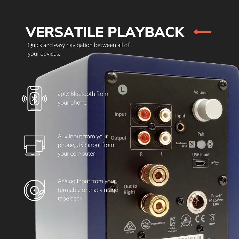 Oradores ativos do computador e orador Stands Bundle, A2, DS1