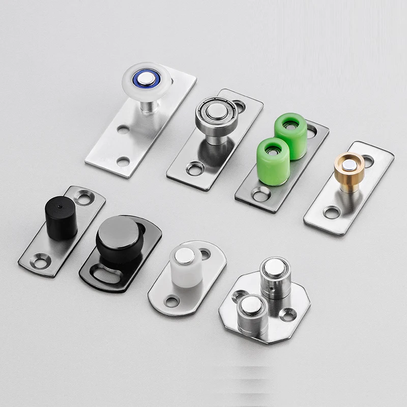 

Sliding Door Lower Guide Wheel Limiter Track Guide Rail Anti Swing Device Bearing Nylon Wooden Door Locator Hardware Accessories