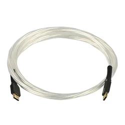 Hi-end Silver Plated OTG Data Cable Type-C To Type-C Audio Line for Android Mobile Phone To Sound Card