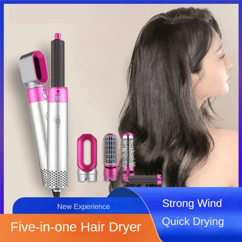 

Multifunctional Electric Curler, Convenient and Automatic Curling Rod Comb, Hair Dryer, Hot Air, 5 in 1