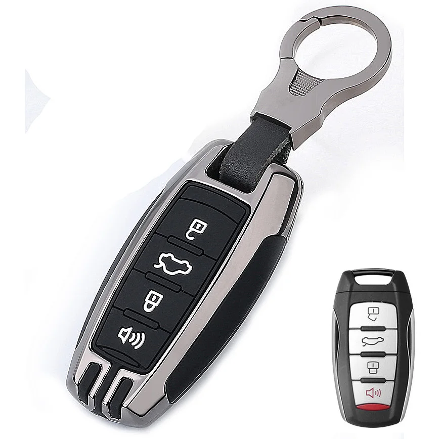 

1x Zinc Alloy Car Remote Key Case Cover For Great Wall Haval Hover H1 H4 H6 H7 H9 F5 F7 H2S GWM Coupe 4 Button Key Protect Shell